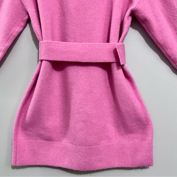 NWT Los Angeles Atelier & Other Stories Barbie Pink Knit Sweater Belted Dress - Picture 15 of 16